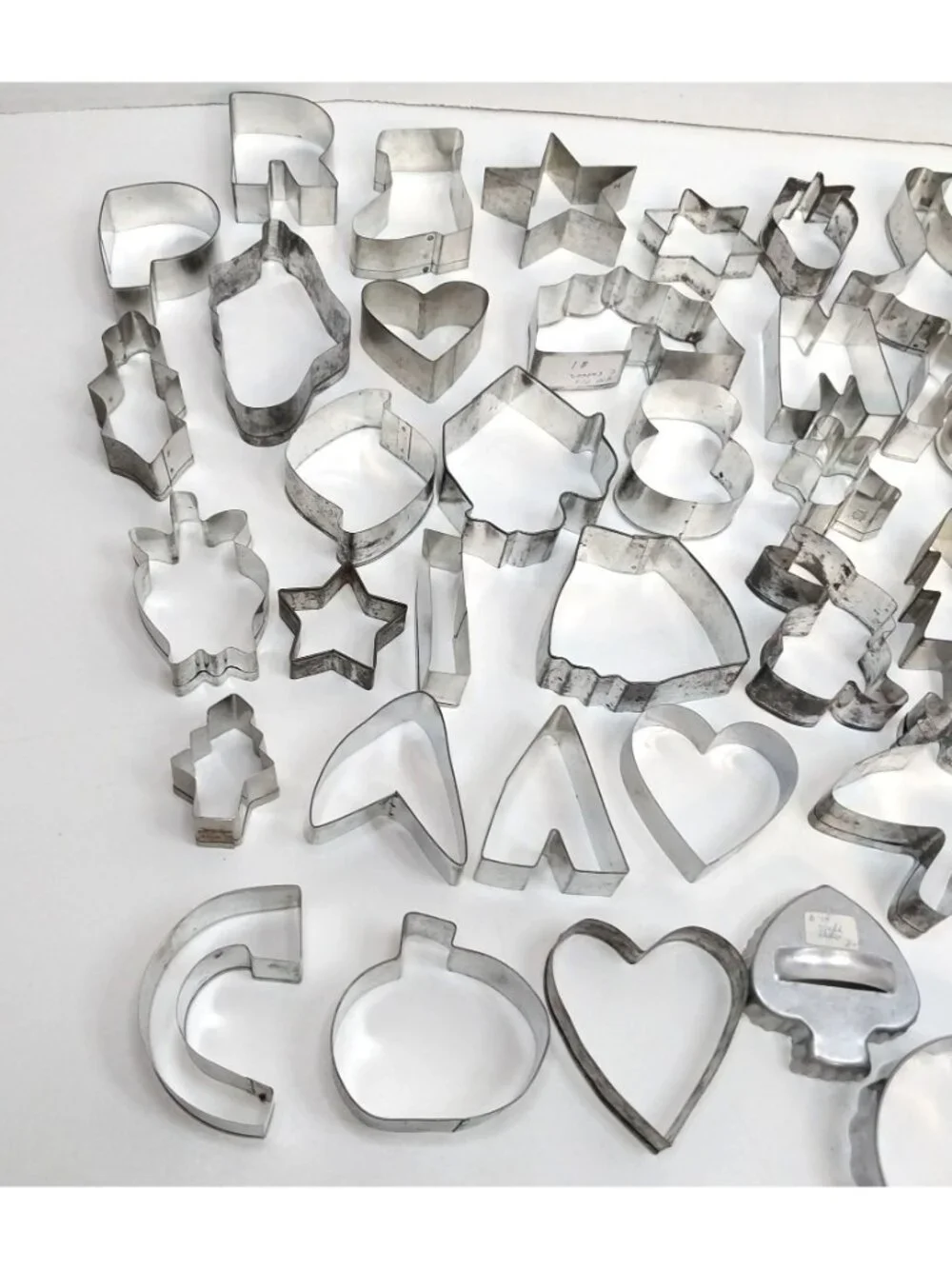 Antique Vintage Metal Cookie Cutters Various Shapes Sizes Christmas Halloween